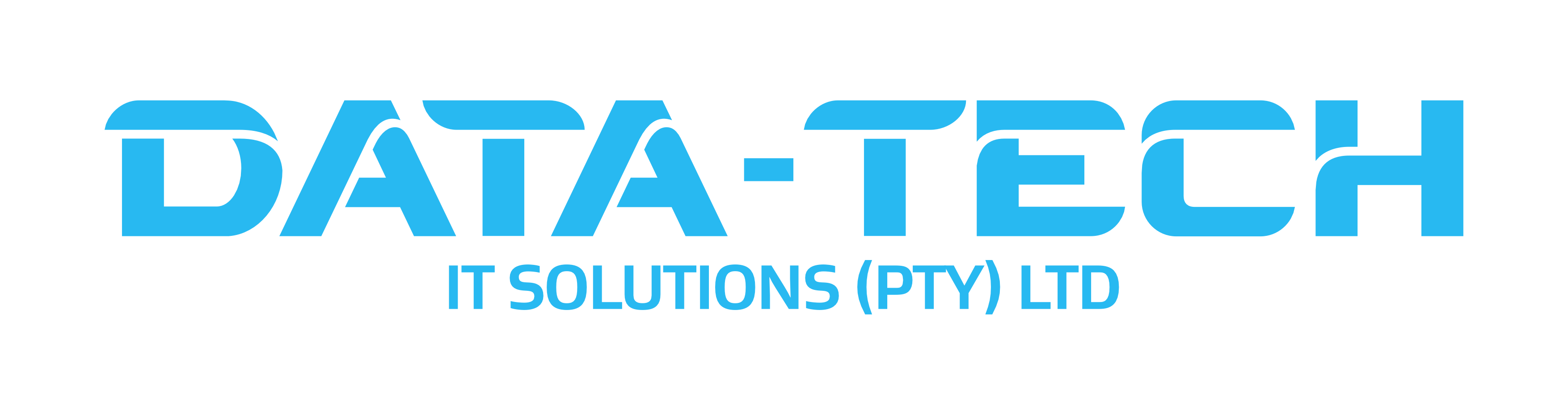Data-Tech IT logo cyan blue
